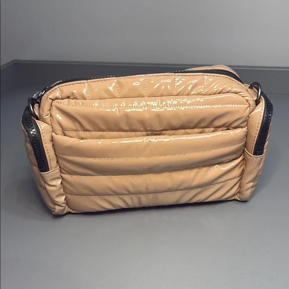 THINK ROYLN Tan and Black Quilted Crossbody Bag - Picture 5 of 13